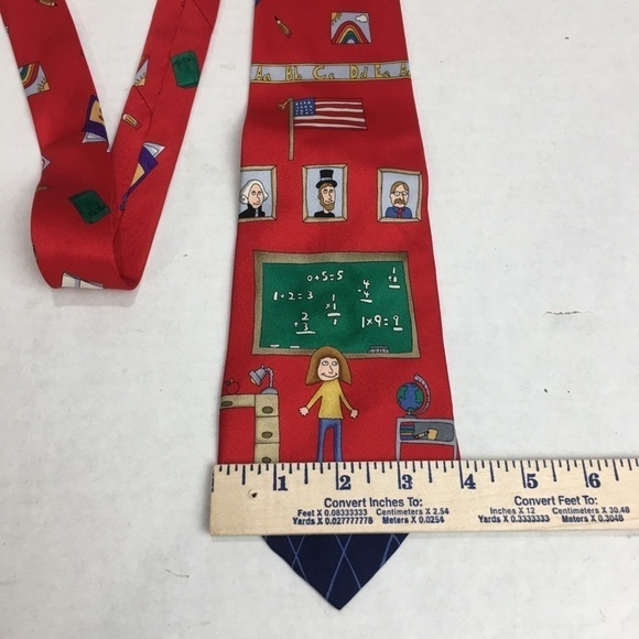 Vintage Save the Children Silk Tie - Picture 4 of 6